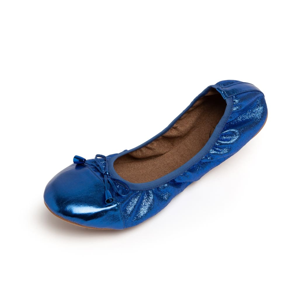 Premium Cobalt Blue Flats - Main Image
